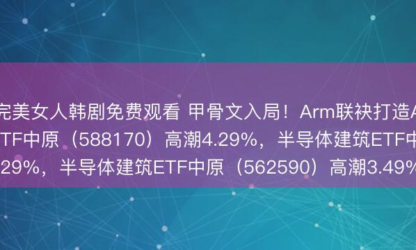 完美女人韩剧免费观看 甲骨文入局！Arm联袂打造AI基建；科创半导体ETF中原（588170）高潮4.29%，半导体建筑ETF中原（562590）高潮3.49%