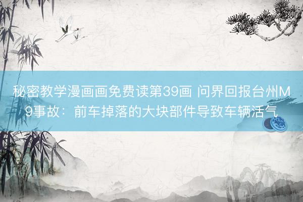 秘密教学漫画画免费读第39画 问界回报台州M9事故：前车掉落的大块部件导致车辆活气