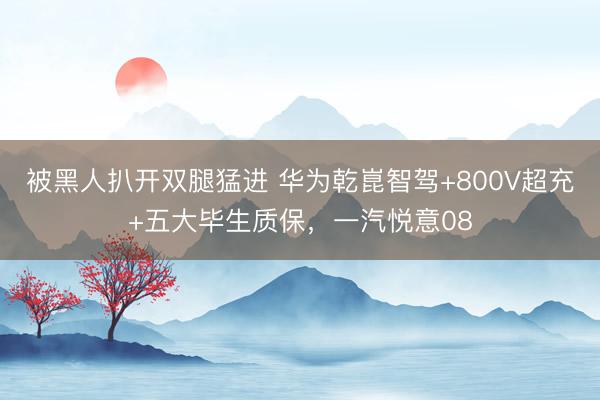 被黑人扒开双腿猛进 华为乾崑智驾+800V超充+五大毕生质保，一汽悦意08