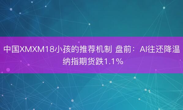 中国XMXM18小孩的推荐机制 盘前：AI往还降温 纳指期货跌1.1%